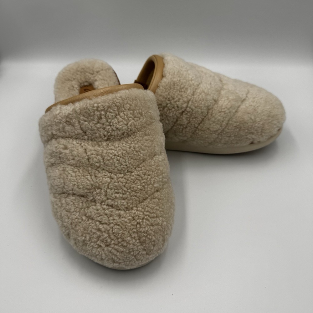 Olukai Pupu Mua Genuine Shearling Scuff Slipper, Size 6 - BRAND NEW without Tags